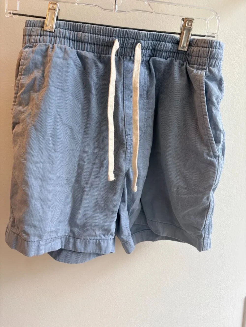 J.Crew Men’s Small Light Blue Drawstring Elastic Waist Shorts